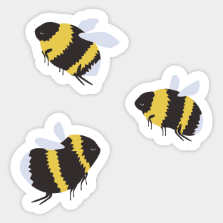 Three Bumblebee Friends Sticker